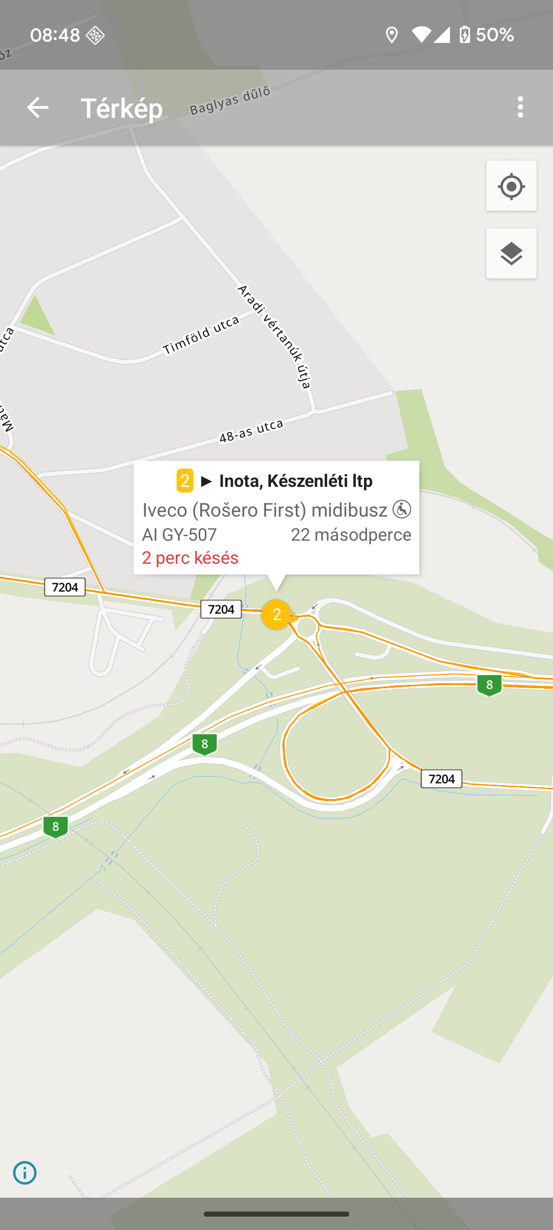 Várpalota helyi menetrendje – már valós időben is