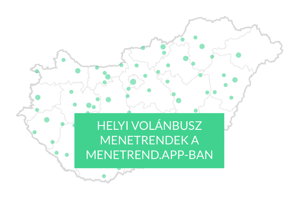 57 várossal bővültünk: keresd a Volánbusz helyi menetrendjeit az alkalmazásban