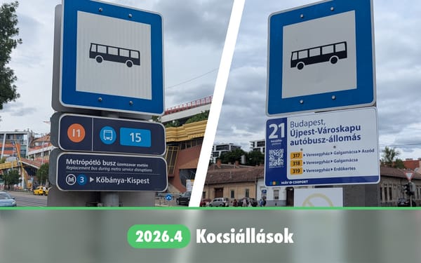 2026.4: Kocsiállások