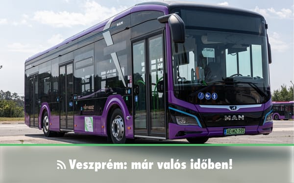 Már Veszprém helyi menetrendje is valós időben érhető el